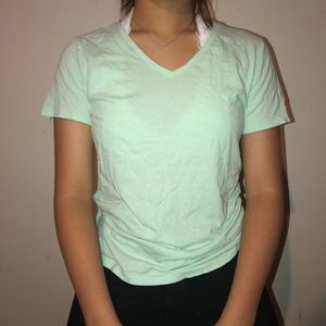 Mint Green V-neck Tshirt